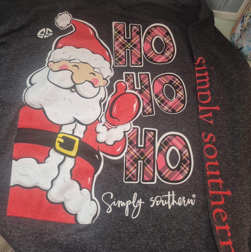 Simply Southern Santa longsleeve size XL